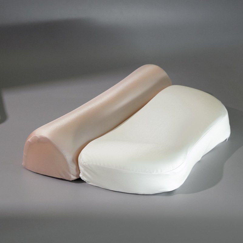 Two-color memory foam support pillow